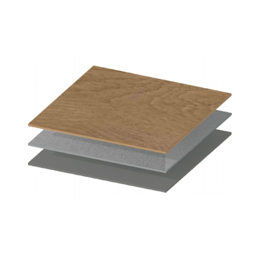 Fiber cement board+leather